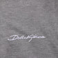 Gray Logo Embroidery Collared Polo T-shirt
