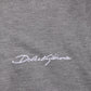 Gray Logo Embroidery Collared Polo T-shirt