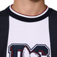 Multicolor Striped Cotton Men Crew Neck T-shirt