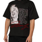 Black Marilyn Monroe Cotton Crew Neck T-shirt