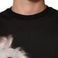 Black Marilyn Monroe Cotton Crew Neck T-shirt
