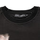 Black Marilyn Monroe Cotton Crew Neck T-shirt