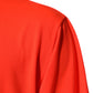 Neon Orange Polyester Men Crew Neck T-shirt
