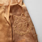 Brown Floral Lace Silk Satin Tank Lingerie Underwear