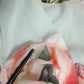 Multicolor Floral Patchwork Ascot Collar Top