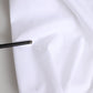 White Cotton Collared Buttoned Dress Shirt Top
