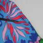 Multicolor Floral Print Silk Tunic Blouse Top