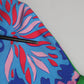 Multicolor Floral Print Silk Tunic Blouse Top