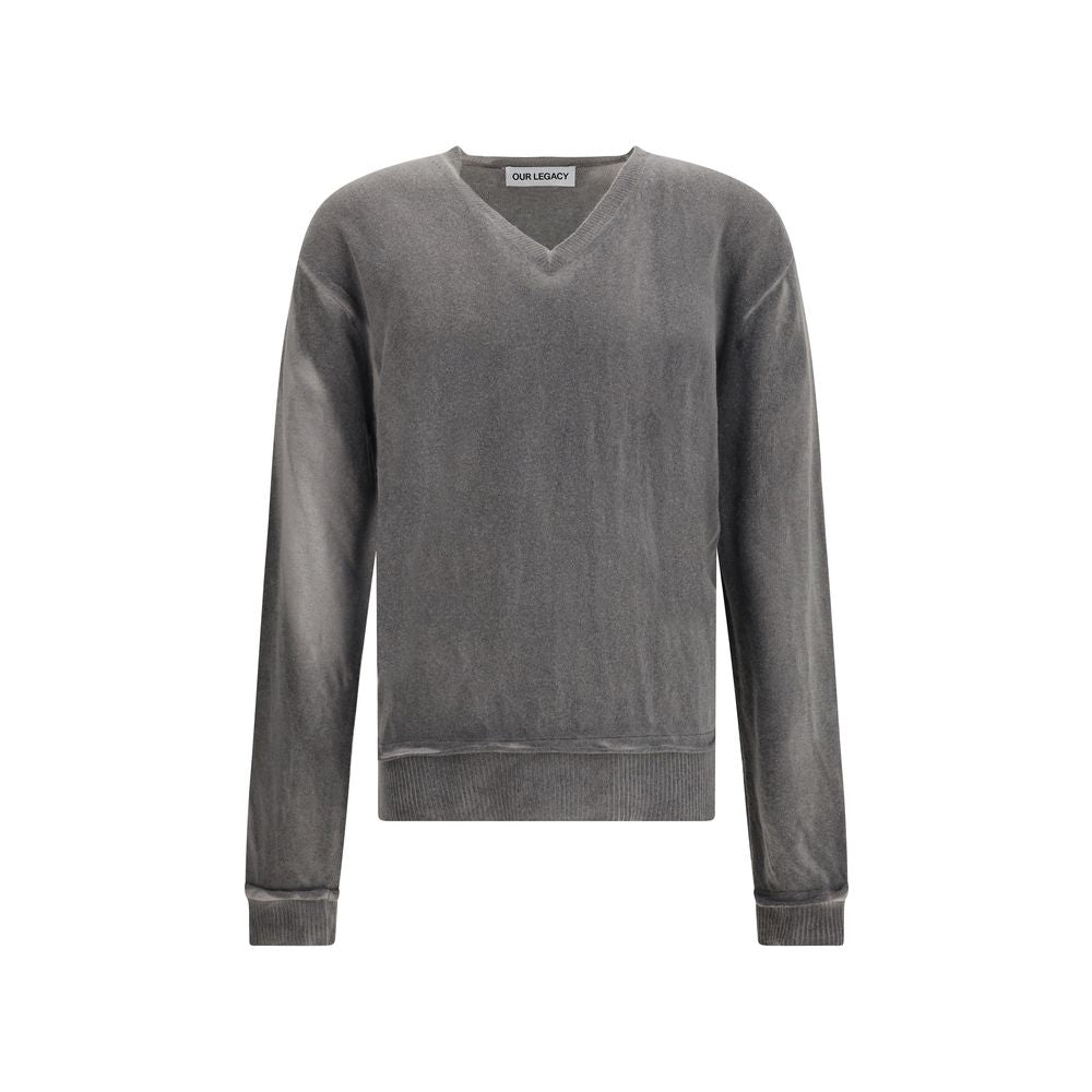 V neck Grey Sweater