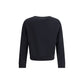 True Roundneck in Off Black Rustic Merino