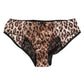 Multicolor Leopard Print Girdle Panty Underwear