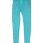 Light Blue Nylon Logo Lace Leggings Pants Underwear