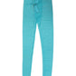 Light Blue Nylon Logo Lace Leggings Pants Underwear