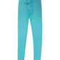 Light Blue Nylon Logo Lace Leggings Pants Underwear