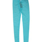 Light Blue Nylon Logo Lace Leggings Pants Underwear