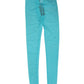 Light Blue Nylon Logo Lace Leggings Pants Underwear