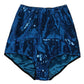 Blue Sequin Embellished High Waist Girdle Underwear