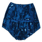 Blue Sequin Embellished High Waist Girdle Underwear