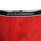 Red Logo Lace Tight Midi Trousers Underwear