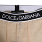 Beige Nylon Logo Lace Leggings Pants Underwear