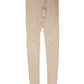 Beige Nylon Stretch Logo Lace Leggings Underwear