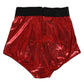 Red Polyester High Waist Girdle Women Underwear