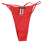 Red Nylon Stretch Tanga Brief Panty Underwear