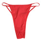 Red Nylon Stretch Tanga Brief Panty Underwear