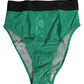 Green DG Logo Lace High Brief Panty Underwear