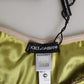 Green Silk Satin Floral Lace Trim Panty Underwear