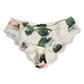 White Silk Satin Floral Lace Trim Slip Underwear