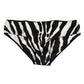 Black White Zebra Print Slip Briefs Underwear
