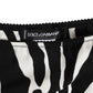 Black White Zebra Print Slip Briefs Underwear