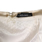Off White Silk High Waist Girdle Panty Underwear