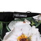 Black Side Tie Floral Bikini Bottom Swimwear
