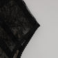 Black Lace Polka Dot Mesh High Waist Underwear
