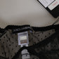 Black Lace Polka Dot Mesh High Waist Underwear