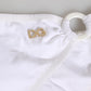 White Logo Swimsuit 2 Piece Top Bottom Swimwear