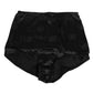 Black Silk Stretch High Waist Girdle Underwear
