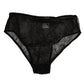 Black Nylon Stretch High Waist Panty Underwear