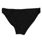Black Nylon Stretch Slip Brief Women Underwear