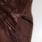 Brown Silk Stretch High Waist Girdle Underwear