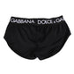 Black Nylon Logo Waistband Shorts Underwear