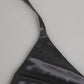 Black Silk Satin Triangle Soft Cup Underwear