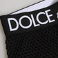 Black Cotton Logo Shorts Midi Trouser Underwear