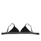 Black Lace Triangle Bralette Wireless Underwear