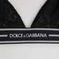Black Lace Triangle Bralette Wireless Underwear