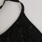 Black Lace Triangle Bralette Wireless Underwear