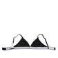 Black Lace Triangle Bralette Wireless Underwear