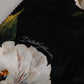 Black Floral Print Mid Waist Panty Underwear